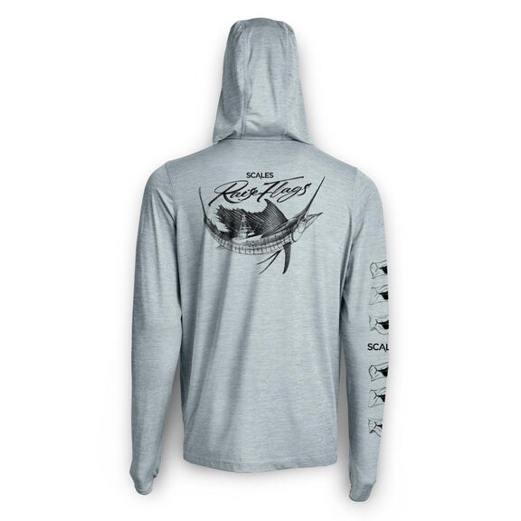 Men's Popping Sails Active Performance Hooded Shirt image number 1