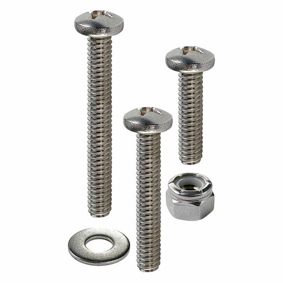 Phillips Pan Head Machine Screw Kit, 54 Piece, Stainless Steel image number 1
