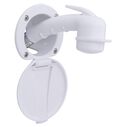 Recessed Shower Arctic White Cup & Lid, Small Arctic White Sprayer, 10' White Rubber Hose image number 0
