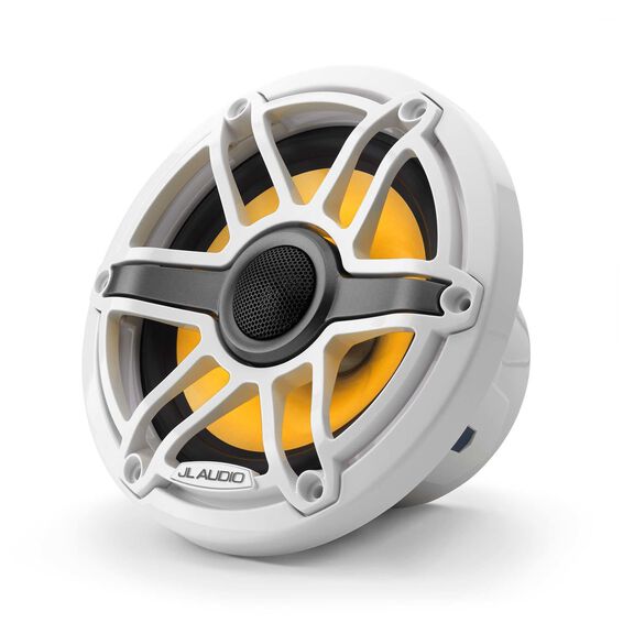 M6-650X-S-GwGw-i&nbsp;6.5" Marine Coaxial Speakers, White Sport Grilles with RGB LED Lighting image number 3