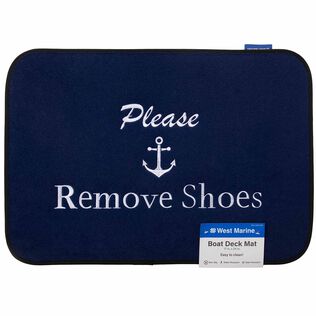 Embroidered Welcome Boat Boarding Mats, Please Remove Shoes