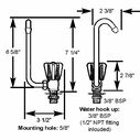 Folding Cold Water Tap Marine Faucet, Chrome Finish image number 1
