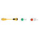 Marinco EEL Shore Power Pigtail Adapter, 50 Amp 125V Male to 30 Amp 125V Female image number 1