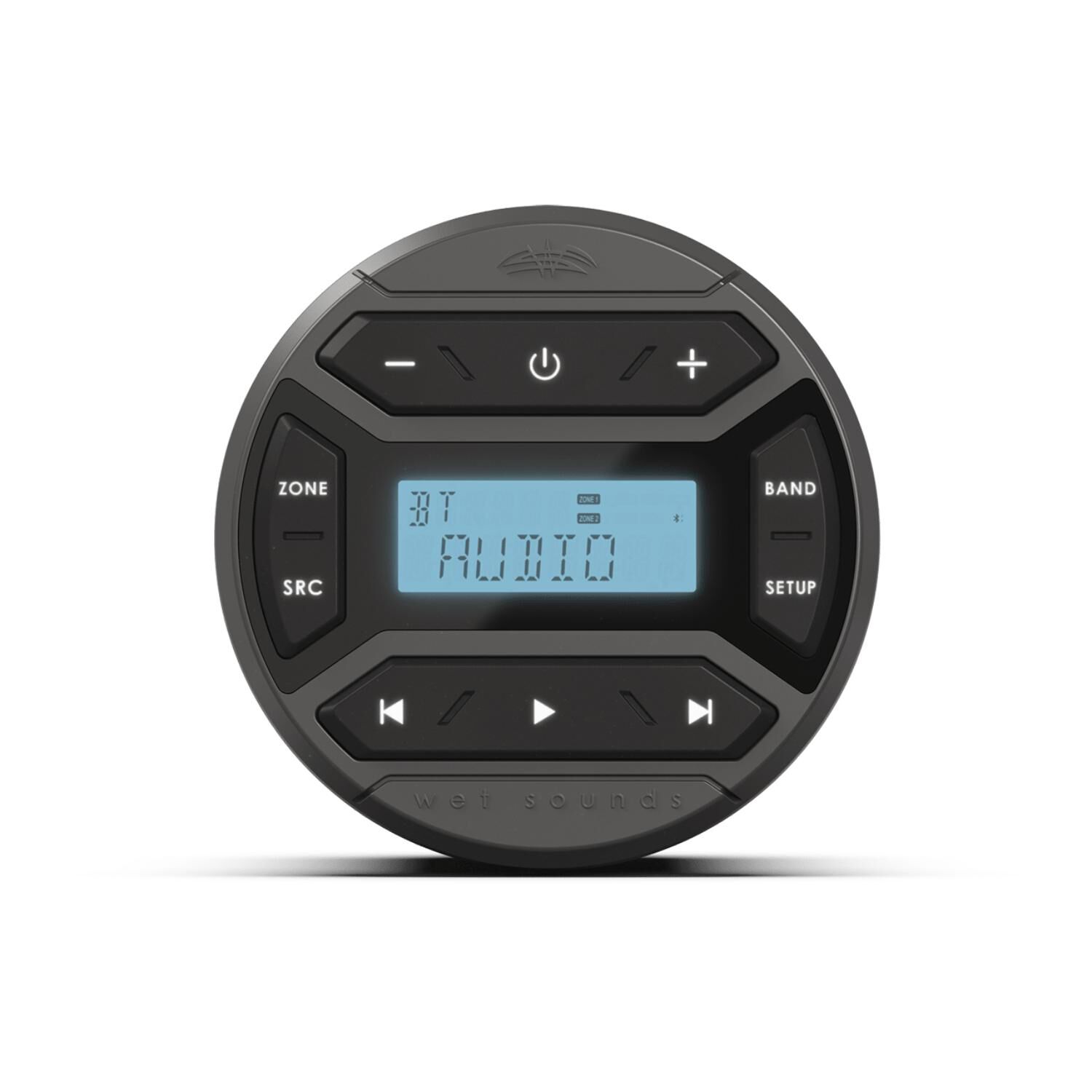 Wet Sounds WS-MC-RND Round Marine Audio Receiver with Bluetooth and AM/FM Tuner
