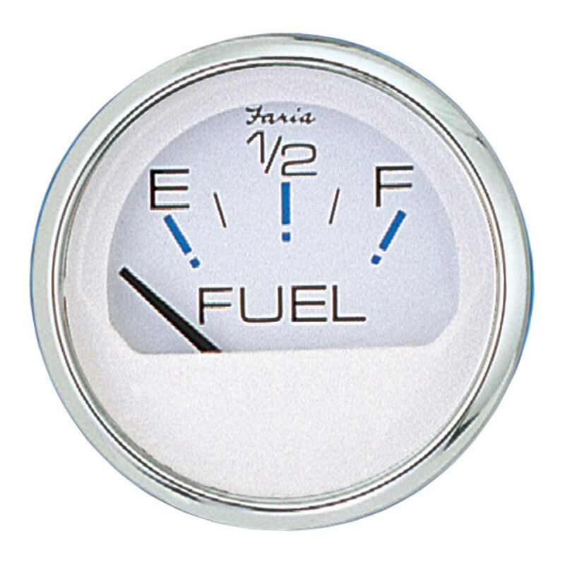 Fuel Gauge, Chesapeake White SS, 2", E-1/2-F image number 0