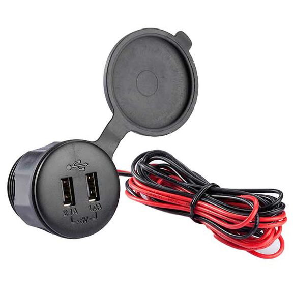 Waterproof Dual-Port USB Charger image number 0