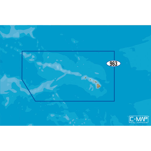 NA-Y963 Hawaiian Islands C-MAP MAX-N+ Chart C-Card image number 0