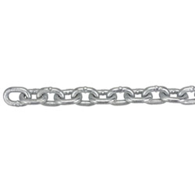 1/4" Grade 70 Chain, Inside Link Length: .870", MWL: 3150lb., Breaking Strength: 9450lb., Weight: .66lb./ft., Standard Pack: 800' image number 0