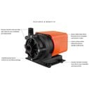 Seawater Circulation Pump, 500 GPH, 115V image number 3