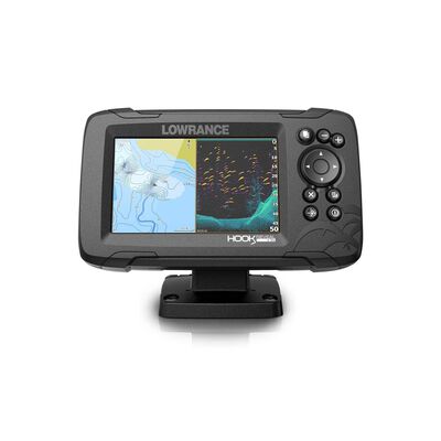 HOOK Reveal 5 Fishfinder/Chartplotter Combo with SplitShot Transducer and C-MAP Contour Plus Charts