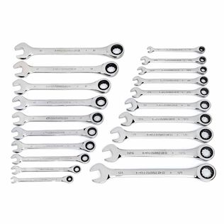 20-Piece SAE/MM Ratcheting Wrench Set