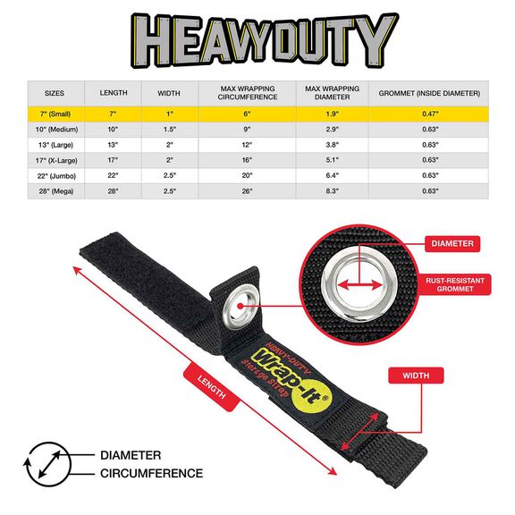 7" Heavy-Duty Storage Straps, 4-Pack image number 7
