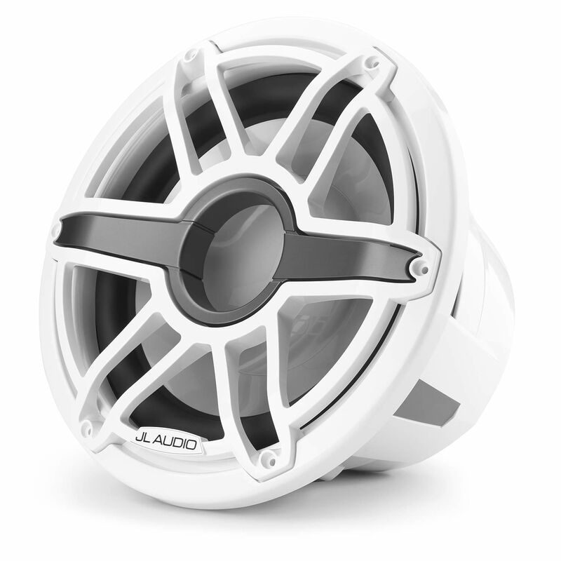 M7-12IB-S-GwGw-4 12" Marine Subwoofer Driver, Gloss White Trim Ring, Gloss White Sport Grille image number 3