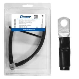 18" Battery Cable Assembly, #2 5/16, Black