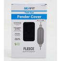 8 1/2" x 26" Twin Eye Fleece Fender Cover, Black image number 1