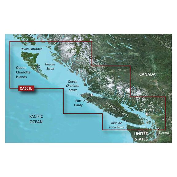 VCA501L, Vancouver Island - Dixon Entrance, Canada, BlueChart g3 Vision, SD Card image number 0