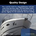 DTX Stainless Steel Anchor - 70 lbs. image number 4