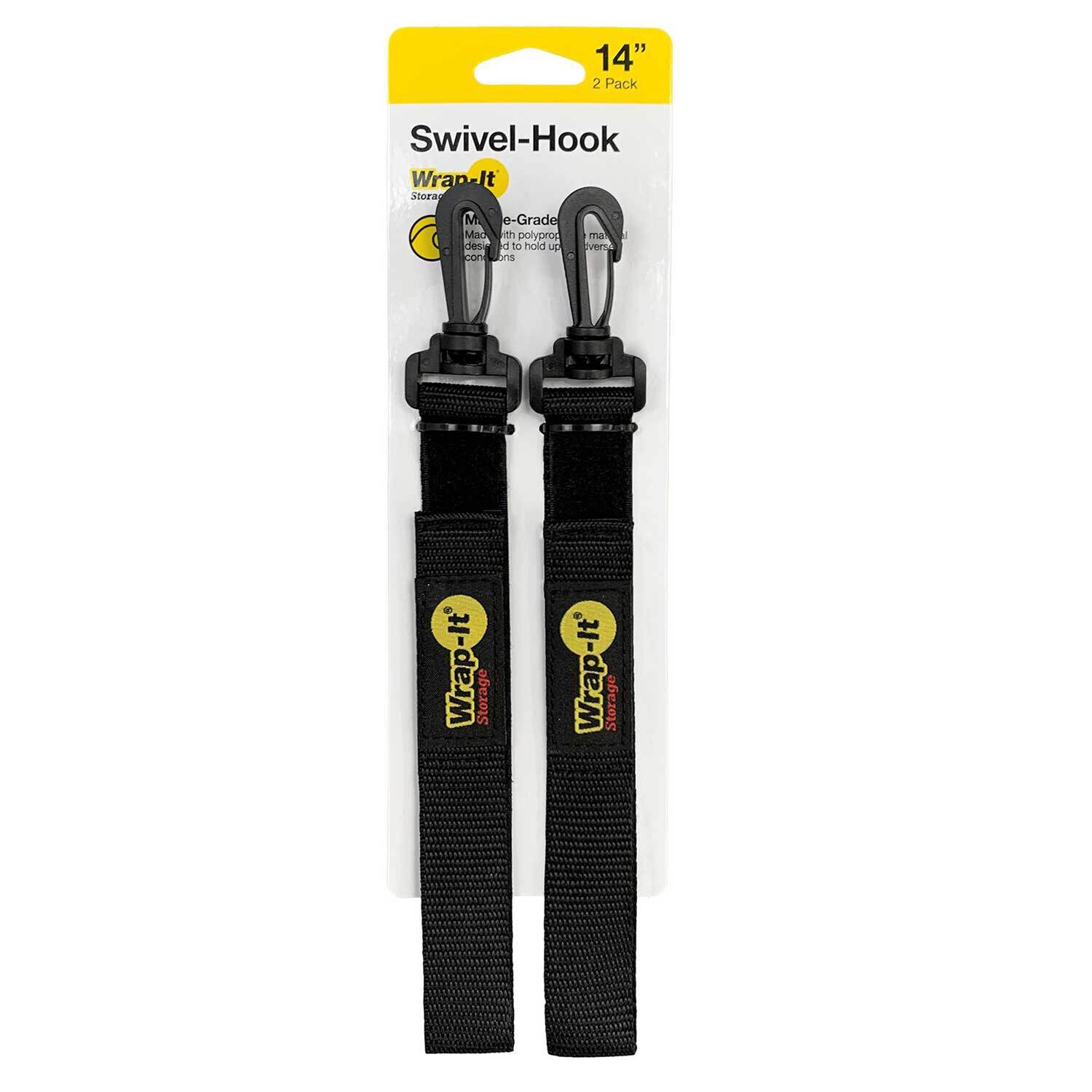 14" Swivel Hook Straps, 2-Pack