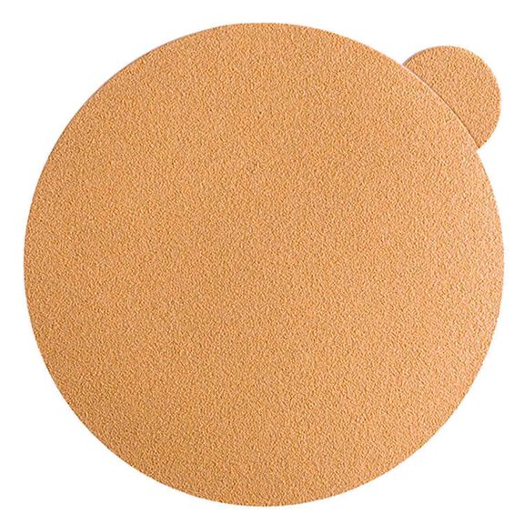 Sandpaper-Gold, 6" No-Hole PSA Disc image number 0