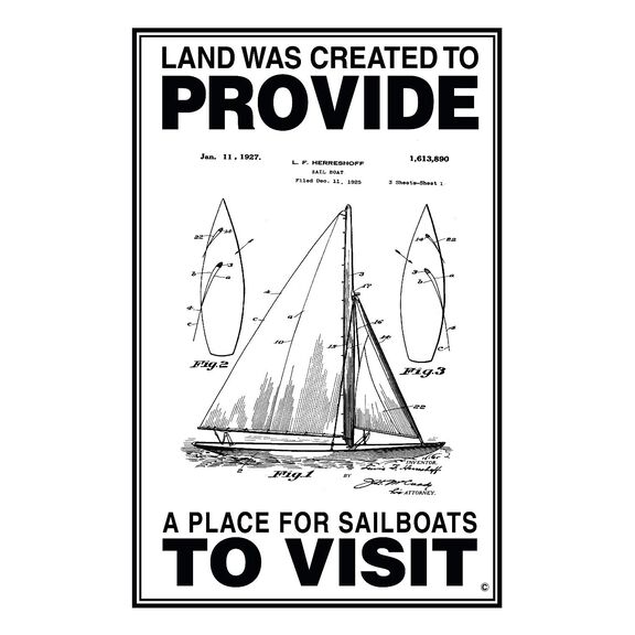 A Place for Sailboats to Visit Poster, White image number 0