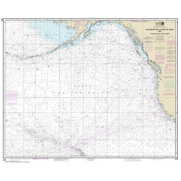 #530 San Diego to Aleutian Islands & San Diego to Aleutian Islands & Hawaiian Islands