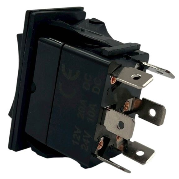 Rocker Switch, On/Off/On, DPDT image number 1