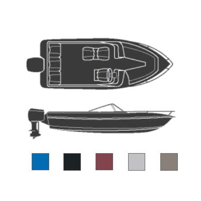 Boaters Best Polyester Cover, 17'6"L, 85" Beam Width, Gray image number 0