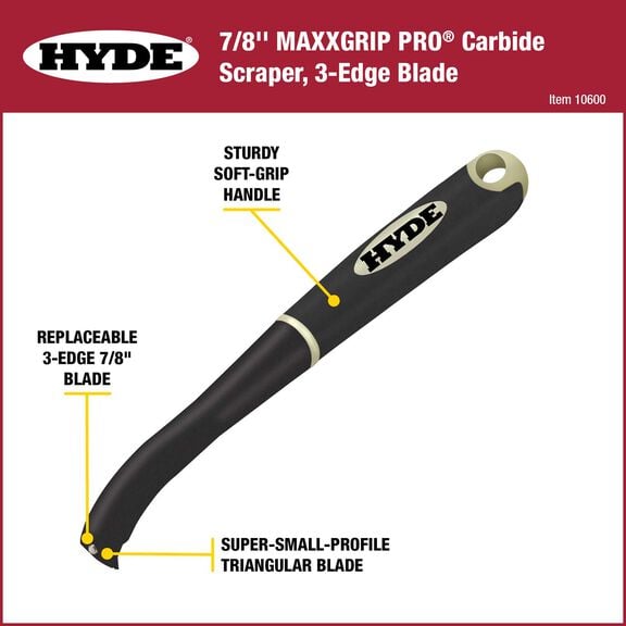 Carbide 3-Edge Scraper 7/8'' image number 2