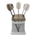 Wise 8WD437-1900 Premium Swingback Cooler/Storage Seat, 62 Quart, Neutral / Meteor image number 4