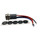15A Blue/Red Backlit Push Button Switch, Off/On image number 1