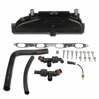 Quicksilver Exhaust Manifold Conversion Kit 866178A02, Use on 496 Magnum and 8.1S MerCruiser Sterndrive and Inboard Engines