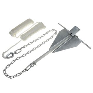 Fluke Anchor Kit, Galvanized, 9 lbs.
