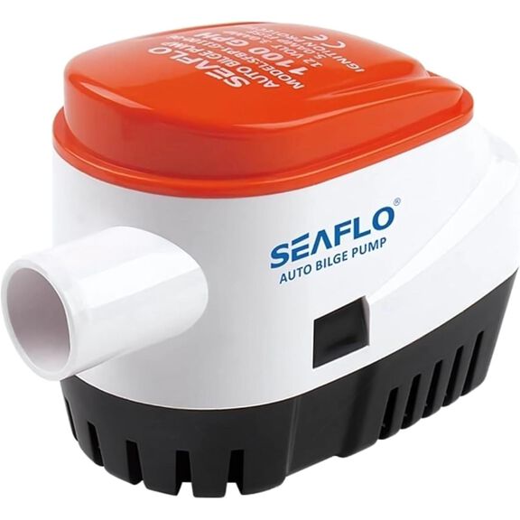 SEAFLO 1100 GPH Automatic Bilge Pump 12V &ndash; Marine-Grade, Submersible, with Float Switch image number 0