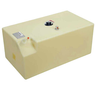 30 Gallon Angled Fill & Vent Series Below Deck Fuel Tank, 32"L x 17.5"W x 14"H