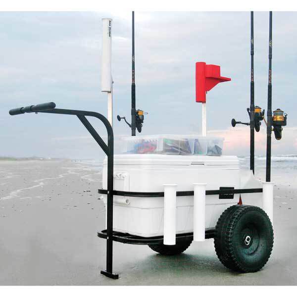 Surf Fishing Cart 4 Wheel Carts for the Beach Dolly Indoor Outdoor Pull Wagon 