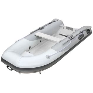 RIB-350 Fiberglass Double Floor Inflatable Boat, 11ft 5in Length, Hypalon UV Resistant Material, 1320lb Capacity