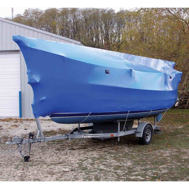 Blue Boat & Storage Shrink Wrap 7 Mil White