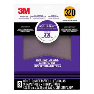 Pro Grade No-Slip Grip&trade; Advanced Sandpaper, 320 grit
