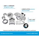 888756Q03 Aluminum Anode Kit for Alpha One Gen II Drives image number 1