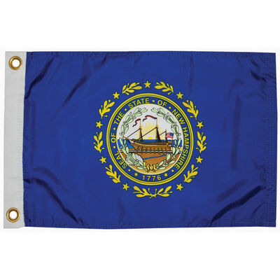 New Hampshire State Flag, 12" x 18"