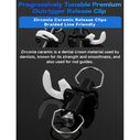 Progressively Tunable Premium Outrigger Release Clip, Black, 2pcs image number 1