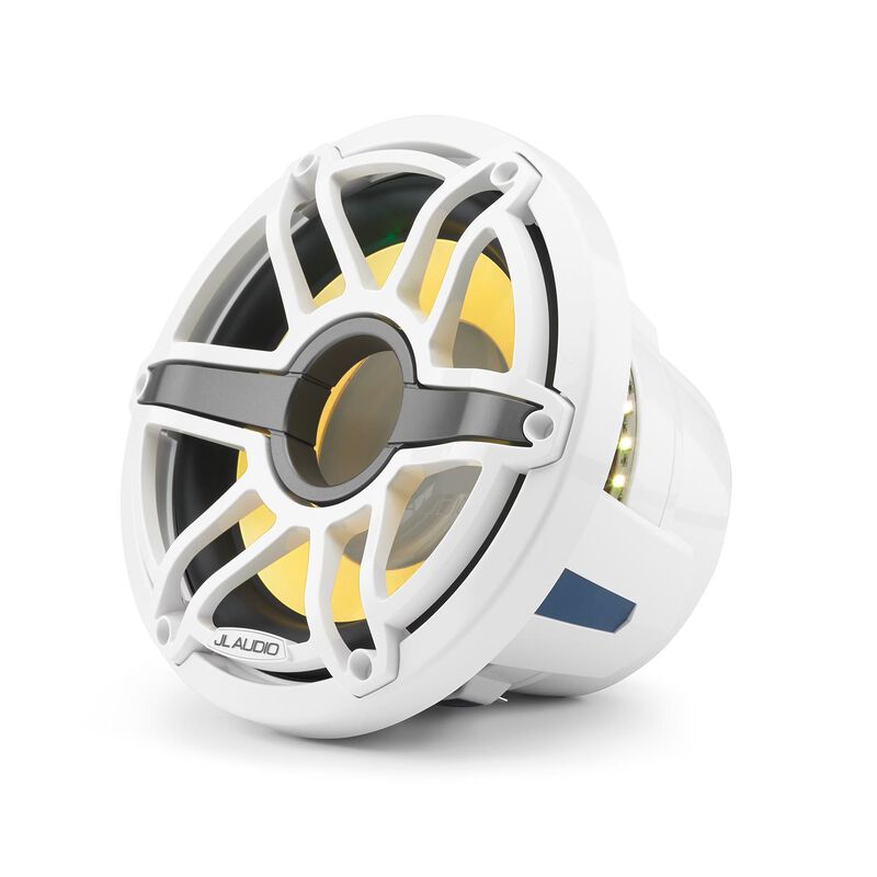 M6-10IB-S-GwGw-i-4 10" Marine Subwoofer Driver, White Sport Grille with RGB LED Lighting image number 7
