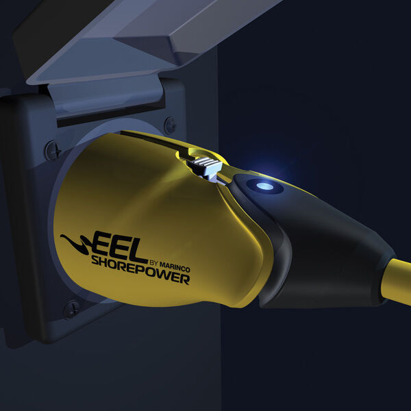 Marinco EEL ShorePowerコードセット Marinco 50 Foot EEL Shore Power Cord Set, 30 Amp, 125V, White