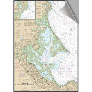 Plymouth Harbor Decorative Nautical Chart