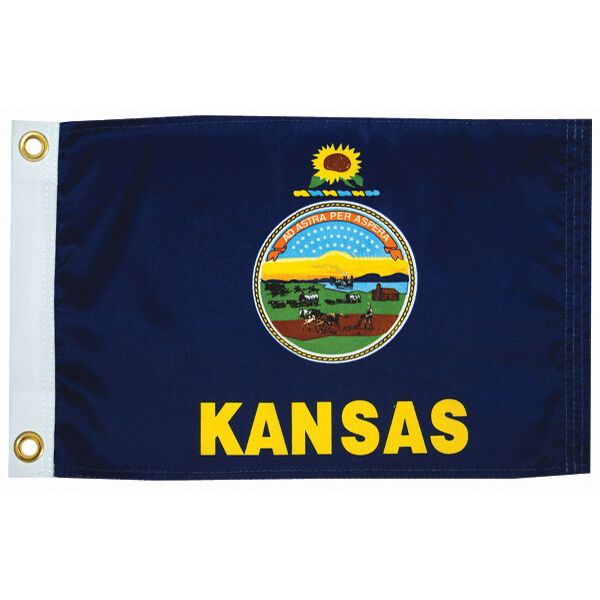 Kansas State Flag, 12" x 18"