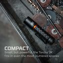 TORCHY 2K Rechargeable Pocket Flashlight | Rechargeable 2,000 EDC Pocket Light image number 1