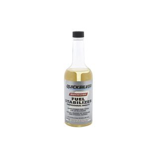 Quicksilver 8M0058682 Quickstor Fuel Treatment and Stabilizer, 32 Oz.