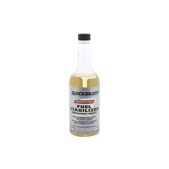 Quicksilver 8M0058682 Quickstor Fuel Treatment and Stabilizer, 32 Oz. image number 0