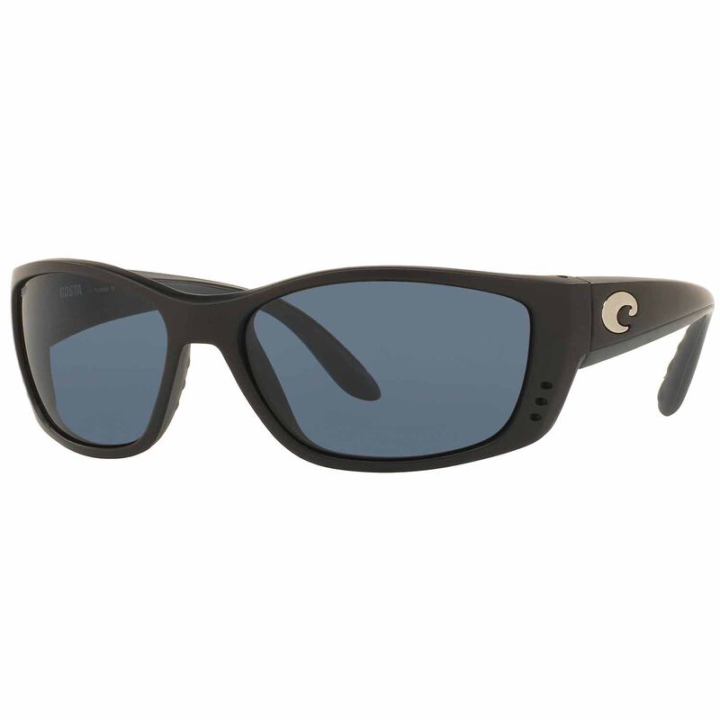 Costa Del Mar Fisch Sunglasses - Matte Black Frame - Gray 580P Lens