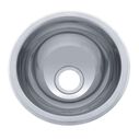 HalfSphere Sink Ultra-Mirror Finish, 304 Stainless Steel, 2" Drain, SoundKOTE, With Tabs image number 1